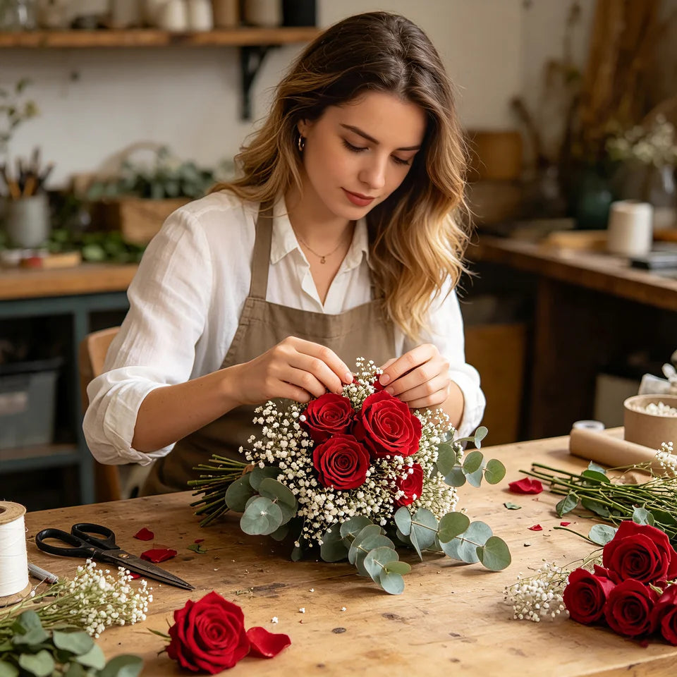 B Grade 5-6cm Preserved Natural Rose Head Fresh Real Rose Flowers Long Last Immortal Flowers Wedding Decor Florist DIY Materials