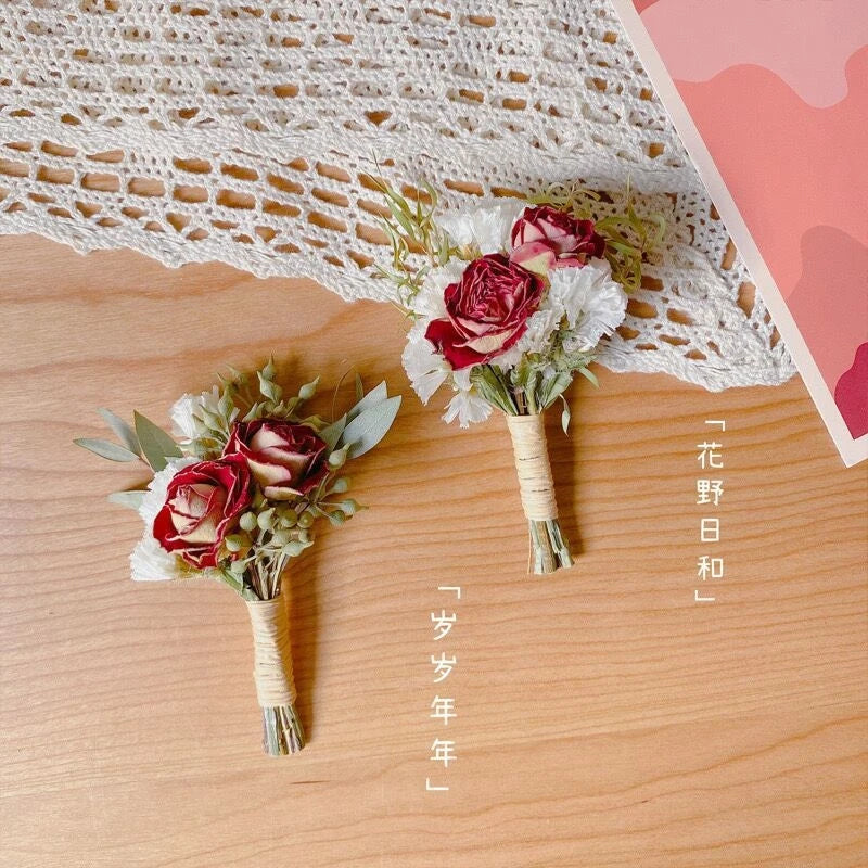 Mini dried flower bouquet, delicate and freshdiySouvenir corsage, preserved flower, dyed dried flower product