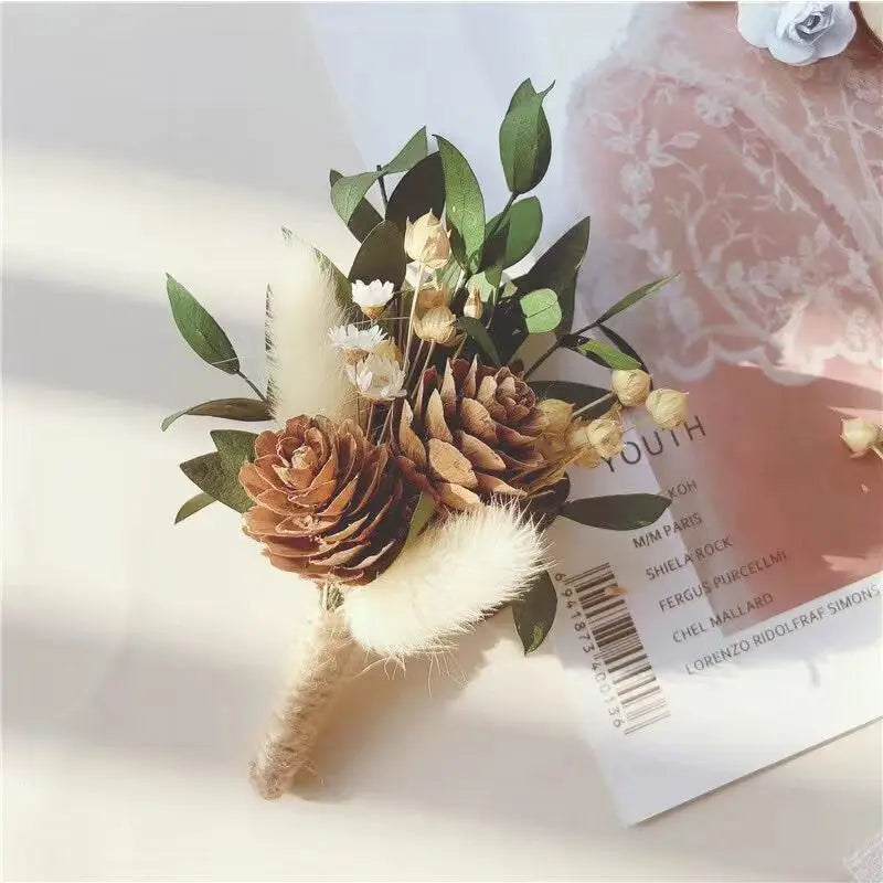 Mini dried flower bouquet, delicate and freshdiySouvenir corsage, preserved flower, dyed dried flower product