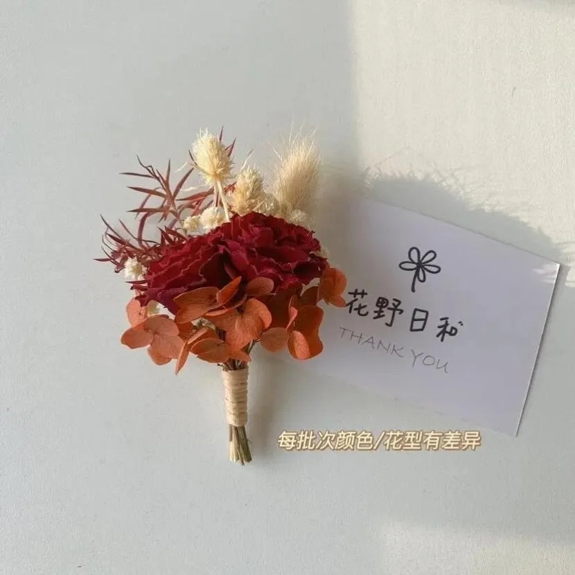 Mini dried flower bouquet, delicate and freshdiySouvenir corsage, preserved flower, dyed dried flower product
