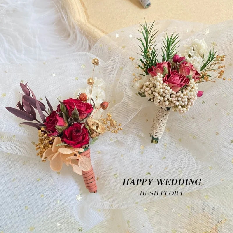 Mini dried flower bouquet, delicate and freshdiySouvenir corsage, preserved flower, dyed dried flower product