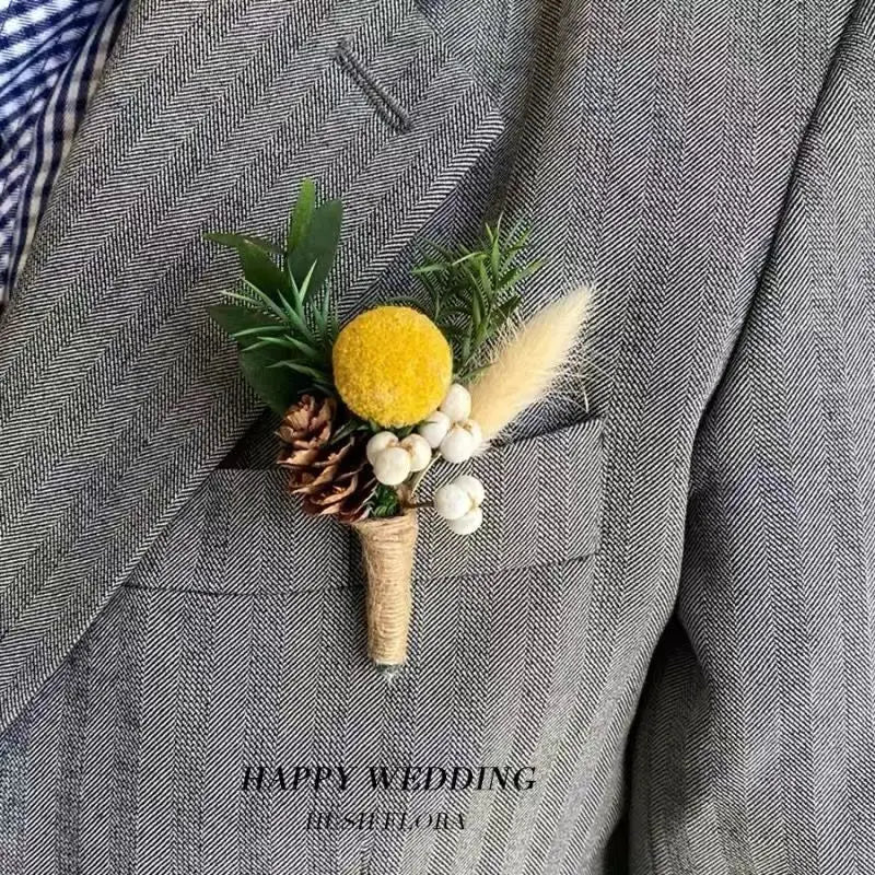 Mini dried flower bouquet, delicate and freshdiySouvenir corsage, preserved flower, dyed dried flower product