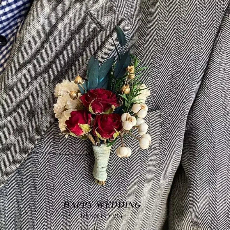 Mini dried flower bouquet, delicate and freshdiySouvenir corsage, preserved flower, dyed dried flower product