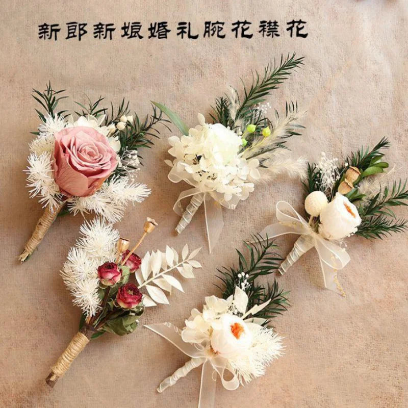 Mini dried flower bouquet, delicate and freshdiySouvenir corsage, preserved flower, dyed dried flower product