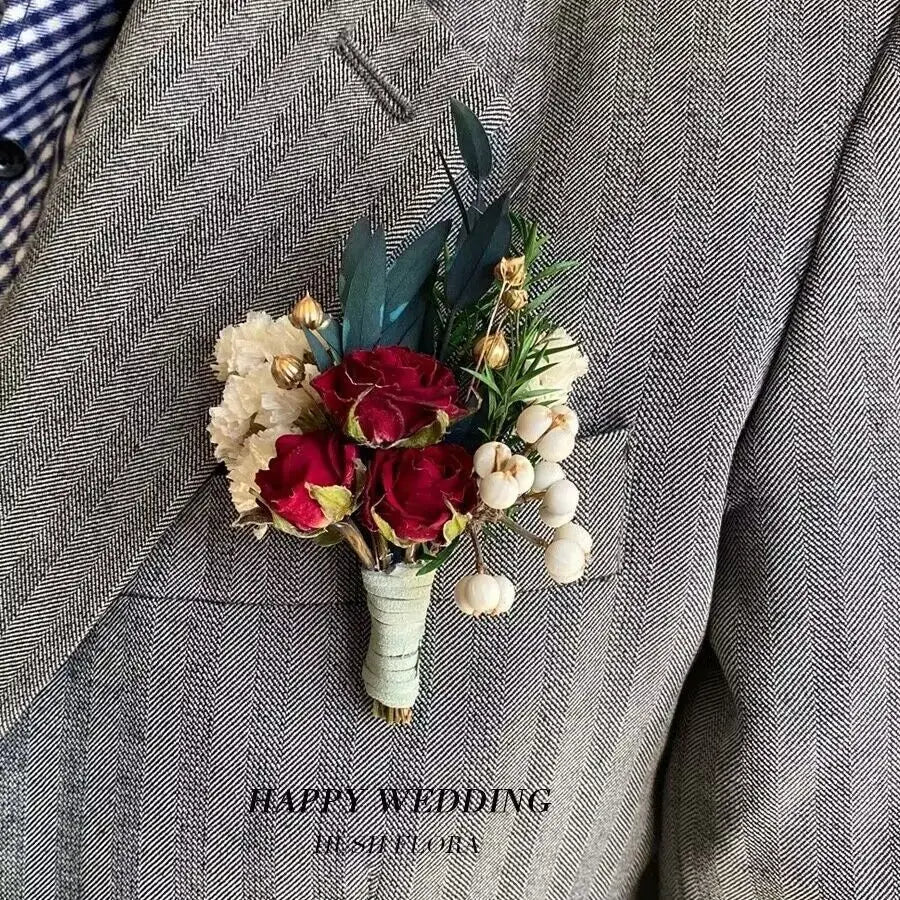 Mini dried flower bouquet, delicate and freshdiySouvenir corsage, preserved flower, dyed dried flower product
